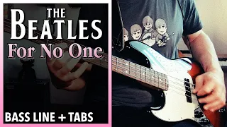 The Beatles - For No One /// BASS LINE [Play Along Tabs]