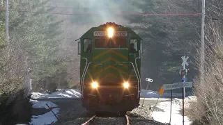 NBSR 6332 leads 908 East out of Brownville Junction 4/17/19