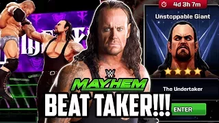 WWE MAYHEM UNDERTAKER UNSTOPPABLE GIANT EVENT! HOW TO BEAT HIM!!!