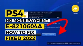 How to Fix PS4 Error E-8210604A Psstore Payment Error Fixed