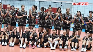 วอลเลย์บอลหญิงทีมชาติไทยฝึกซ้อมก่อนแข่งขันวอลเลย์บอลหญิงเนชันส์ ลีก 2024 สนามแรกที่บราซิล