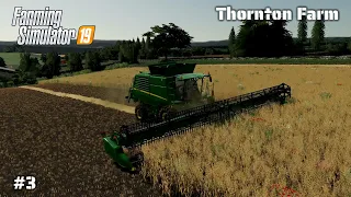Harvesting Oat & Canola, Baling Straw - Thornton Farm - #3 Farming Simulator 19 Timelapse Series