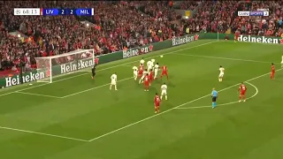 Jordan Henderson winning goal for liverpool vs Ac Milan.