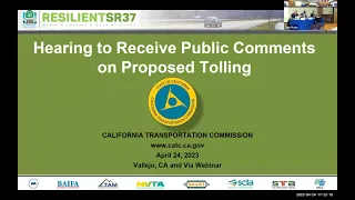 State Route 37 Public Hearing Proposal Tolling - April 24, 2023