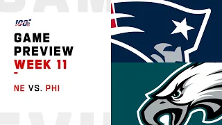 New England Patriots vs Philadelphia Eagles Week 11 NFL Game Preview