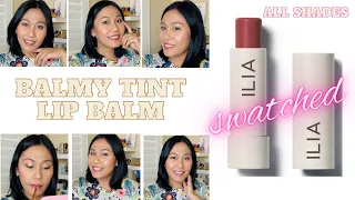 @iliabeauty4253 Balmy Tint Hydrating Lip Balm | ALL 8 Shades Swatched on Medium Skin Tone