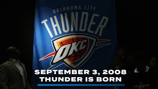 15 Years Ago: Thunder is Born | Relive the Day the OKC Thunder Logo Was Unveiled | September 3, 2008