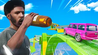 We Got Drunk and Tried These FUNNY GTA 5 Online Stunt Races! GTA 5 Funny Moments | YGThe2ND