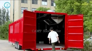 36ft Container Food Trailer Display - Henan Camp Food Trailer