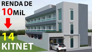 COMO FAZER 14 KITNET com RENDA DE 10 MIL POR MÊS