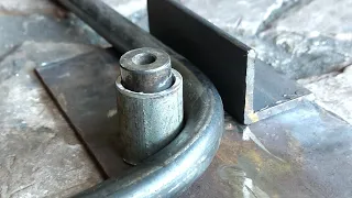 Easy Ideas For Bending Round Bar || Simple Technics For Bending Metal Bar