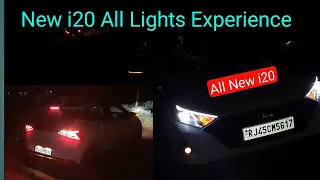 New i20 Night 🌙 Light Response ✨ Led Projector, Fog Lamp 🔦 DRLs, Z Tail light, Ambient Light