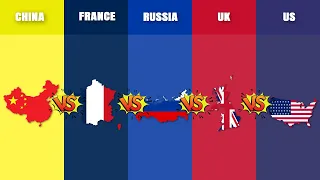 UN Permanent Members Face-Off: China vs France vs Russia vs UK vs USA | Country Comparison |