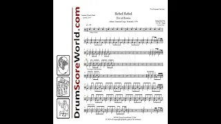 Drum Score - David Bowie - Rebel Rebel (Preview)