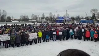 Митинг в Каргополе против ввоза мусора в Архангельскую область