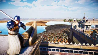 ANCIENT ARMY Lay Siege To Castle Of Knights - Ultimate Epic Battle Simulator UEBS2 4K
