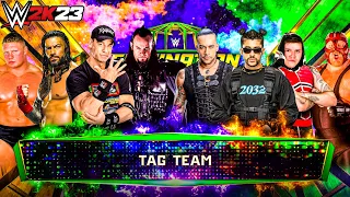 WWE 2K23 -  BROCK , CENA, ROMAN & UNDERTAKER VS BUNNY, DAMIAN,VADER & DOMINIK | TAG TEAM MATCH |