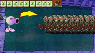 Plants vs Zombies Hack - Hypno-shroom vs Gatling Snow Pea vs Gargantuar