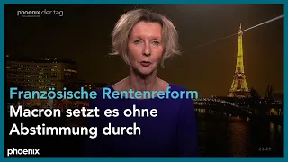 Sabina Rau aus Paris zur Rentenreform in Frankreich am 16.03.23