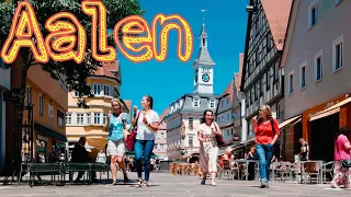 Aalen City Germany 🇩🇪 walking tour, 4k video