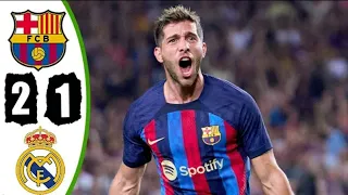 BARCELONA vs REAL MADRID 2-1 HIGHLIGHTS EXTENDED ALL GOALS 2023 HD