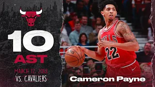 Cameron Payne 10 ASSISTS DOUBLE DOUBLE vs. Cleveland | Chicago Bulls