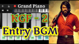 Piano KGF-2 Entry BGM || KGF-2 Entry BGM on Grand Piano with simple notes