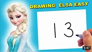 How to Draw Disney Princess Elsa | Disney Frozen | step by step | @disneyjunior