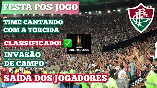 LIBERTADORES QUALQUER DIA… TIME E TORCIDA DO FLUMINENSE COMEMORAM APÓS APITO FINAL | PÓS-JOGO!