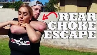 Standing Rear Naked Choke Escape w/ Tess Kielhamer