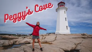 Visiting PEGGY'S COVE Lighthouse + POLLY'S COVE Hike | Our Epic Road Trip in NOVA SCOTIA, Canada!