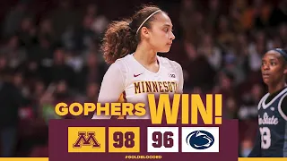 Highlights: Gophers Rally in 2OT Thriller Over Penn State