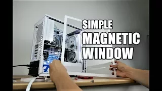 DIY PC side panel window magnetic - quick and easy