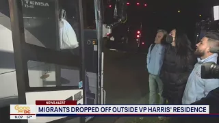 Another migrant bus dropped off near VP Harris’s DC residence Thursday | FOX 5 DC