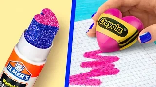 11 DIY DE MATERIAIS ESCOLARES DIVERTIDOS / DIA DE SÃO VALENTIM ESPECIAL!