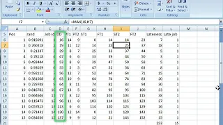 Sequencing two station flow shop