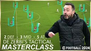 eFootball 2024 | De Zerbi's 2-3-5 Formation & Tactic - THIS IS INSANE!! The Results are CRAZY!