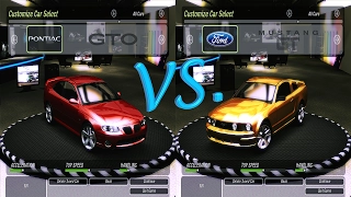 Muscle VS Muscle! Pontiac GTO VS Ford MUSTANG GT | DRAG Race in NFSU2