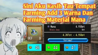 Toram Online Spot farming material Mana dan item DYE Event White Day