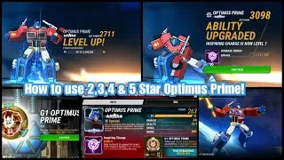 How to use 2,3,4 & 5 star OPTIMUS PRIME effectively & which core is best? Transformers Earth Wars