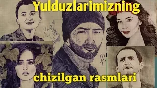 Yulduzlarimizning CHIZILGAN rasmlari, Юлдузларимизнинг расмлари