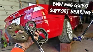 BMW E46 FLEX DISC GUIBO DRIVE SHAFT SUPPORT BEARING REPLACEMENT REMOVAL