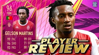 WTF?! THIS CARD’S INSANE!😱 96 FUTTIES GELSON MARTINS PLAYER REVIEW FIFA 22 ULTIMATE TEAM