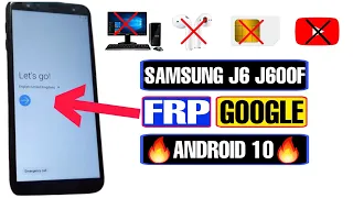 Samsung J6 FRP Bypass Android 10 Without PC | Samsung J6 J600F Google Account Bypass 2023 |