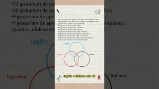 Aprenda a resolver Diagrama de Venn com 3 elementos #matemática #matematicaenem #dicasdematematica