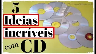 5 DIYs COM CD: IDEIAS INCRÍVEIS DE ARTESANATOS COM CD VELHOS Compartilhando Arte