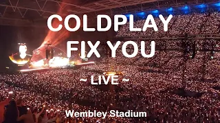 Coldplay - Fix You LIVE at Wembley Stadium, Music of the Spheres Tour.