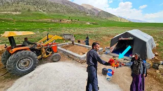 House construction, new settlement, Reza family #forcedmigration