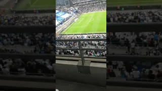 OM - GALATASARAY - TIFO VIRAGE SUD ET VIRAGE NORD