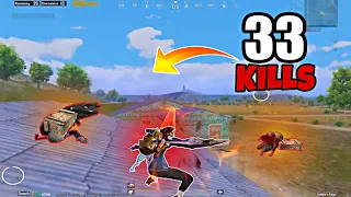 AGGRESSIVE RUSH GAMEPLAY With  • (33 KILLS) • BGMI Gameplay | SOLO vs SQUAD |